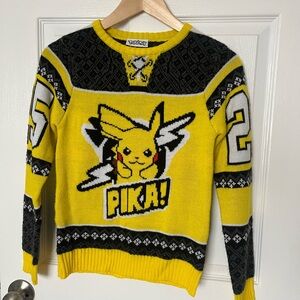 Pikachu Knit Sweater – Yellow & Black